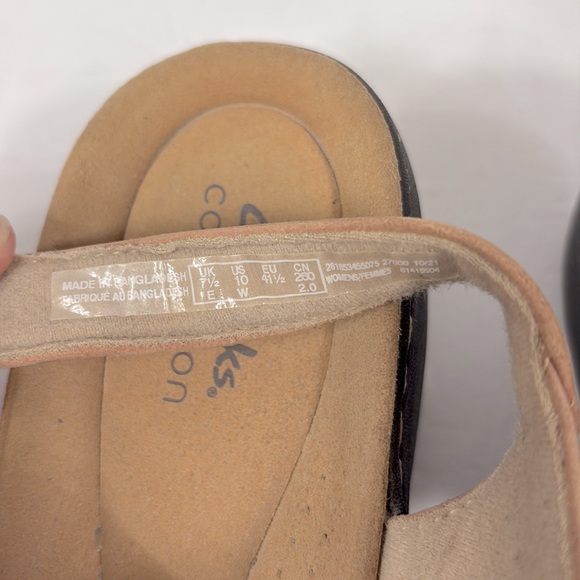 Clarks Collection Women's Merliah Leather Slingback Sandal open toe /Sand - Picture 9 of 9